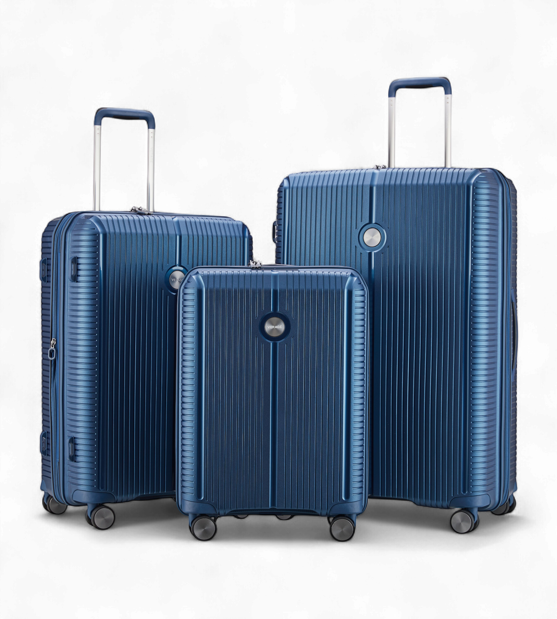 Verage Rome Monti 3 Piece Polypropylene Luggage Set