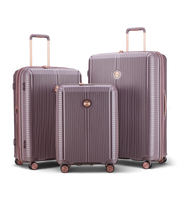 Verage Rome Monti 3 Piece Polypropylene Luggage Set