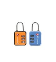 Verage TSA Combination Padlock VG-5138 Travel Luggage Lock in Artic Blue, shown with the matching blue padlock.