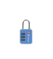 Verage TSA Combination Padlock VG-5138 Travel Luggage Lock in Artic Blue, supporting product view.