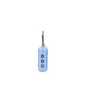 Verage TSA Combination Padlock VG-5138 Travel Luggage Lock in Artic Blue, side view.