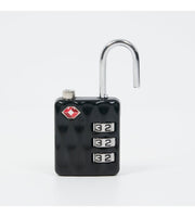 Verage TSA Combination Padlock VG-5139 for Luggage in Metallic Black, main product view.