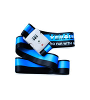 Verage VG-5305 Luggage Strap with Adjustable Buckle in Fantasy Blue, close-up detail view.