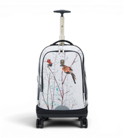 Wires 4 Wheels Trolley 19 Inch School Bag Set in Light Bird design, detail 2
