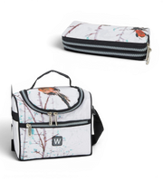 Wires 4 Wheels Trolley 19 Inch School Bag Set in Light Bird design, detail 6