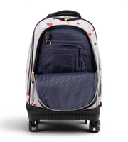 Wires 4 Wheels Trolley 19 Inch School Bag Set in Pink Leopard design, detail 4