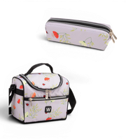Wires 4 Wheels Trolley 19 Inch School Bag Set in Pink Leopard design, detail 6