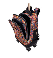 Wires 4 Wheels Trolley 19 Inch School Bag Set in Multicolor Scribble design, product detail view 4