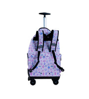 Wires 4 Wheels Trolley 19 Inch School Bag Set in Bright Palm design, product detail view 4