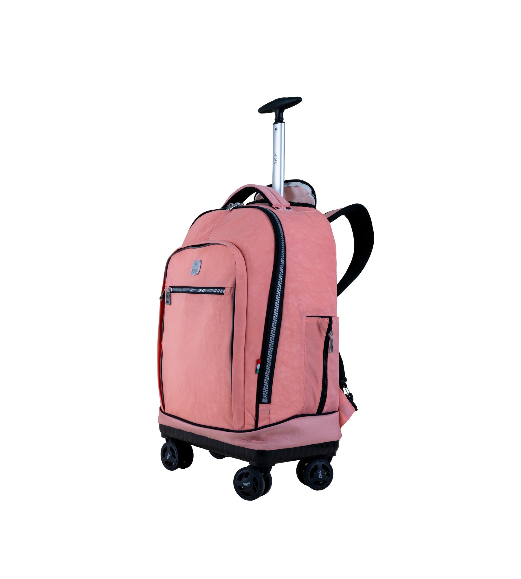 WIRES 19 Inch 4-Wheel Rolling School Backpack Set