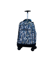 Wires 4 Wheels Trolley 19 Inch School Bag Set in Camo Dot design, product detail view 2