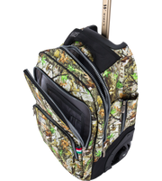 Side view of Wires 19 Inch mini wheel school trolley bag in Green Forest theme
