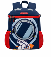 Wires children's anti-lost backpack in navy rocket, large size, style 6141, front product view