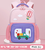 Wires children's anti-lost backpack in pink, large size, style 8032, Amazon gallery view 4