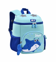 Wires children's anti-lost backpack in blue, medium size, style 6151, front product view