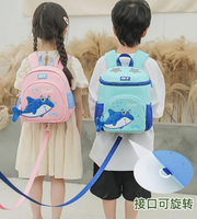 Wires children's anti-lost backpack in blue, medium size, style 6151, Amazon gallery view 5
