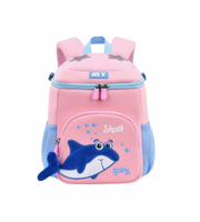 Wires children's anti-lost backpack in pink, medium size, style 6151, front product view