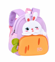 Wires children's anti-lost backpack in lilac, medium size, style 6163, front product view