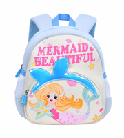 Wires children's anti-lost backpack in blue, medium size, style 6181, front product view