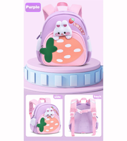 Wires children's anti-lost backpack in lilac, medium size, style 6182, Amazon gallery view 2