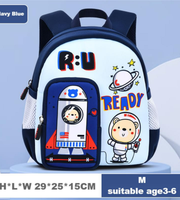 Wires children's anti-lost backpack in navy, medium size, style 6183, Amazon gallery view 2