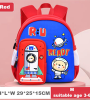 Wires children's anti-lost backpack in red, medium size, style 6183, Amazon gallery view 2