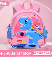 Wires children's anti-lost backpack in pink, medium size, style 6188, Amazon gallery view 2