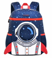 Wires children's anti-lost backpack in navy, small size, style 6081, front product view
