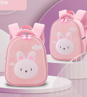 Wires children's anti-lost backpack in pink, small size, style 6101, Amazon gallery view 2