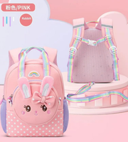 Wires children's anti-lost backpack in pink, small size, style 6111, Amazon gallery view 2