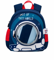 Wires children's anti-lost backpack in navy specimen, small size, style 6141, front product view