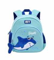 Wires children's anti-lost backpack in blue, small size, style 6151, front product view