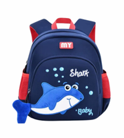 Wires children's anti-lost backpack in navy, small size, style 6151, front product view
