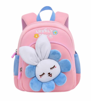 Wires children's anti-lost backpack in pink, small size, style 6157, front product view