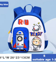 Wires children's anti-lost backpack in blue, small size, style 6183, Amazon gallery view 2