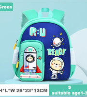 Wires children's anti-lost backpack in green, small size, style 6183, Amazon gallery view 2