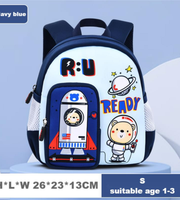 Wires children's anti-lost backpack in navy, small size, style 6183, Amazon gallery view 2