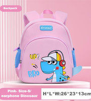 Wires children's anti-lost backpack in pink, small size, style 6186, Amazon gallery view 2