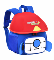 Wires children's anti-lost backpack in blue, small size, style 6203, front product view