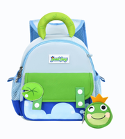 Wires children's anti-lost backpack in beige, small size, style 8004, front product view