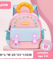 Wires children's anti-lost backpack in pink, small size, style 8007, Amazon gallery view 3