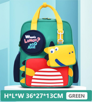 Wires children's anti-lost backpack in green, small size, style 8039, Amazon gallery view 3
