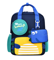 Wires children's anti-lost backpack in navy, small size, style 8039, front product view