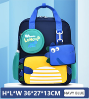 Wires children's anti-lost backpack in navy, small size, style 8039, Amazon gallery view 3