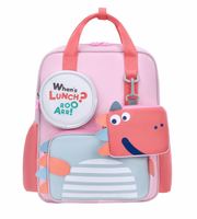Wires children's anti-lost backpack in pink, small size, style 8039, front product view