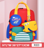 Wires children's anti-lost backpack in red, small size, style 8039, Amazon gallery view 3