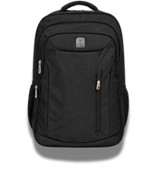 Wires School Backpack 19 Inch Black front angled view