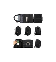 Wires School Backpack 19 Inch Black product image collage showing multiple views