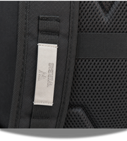 Wires School Backpack 19 Inch Black Wires logo and strap detail