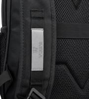 Wires School Backpack 19 Inch Black Wires logo and shoulder strap detail